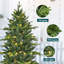 Arbre de Noël épinette vert pré-éclairé-430516407