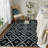 Geometric Machine Washable Rug with Rubber Backing for Living Room Moroccan Non-Slip Dining Room Rug Easy-Cleaning Floor Carpet for Bedroom Office Playroom-1350018253