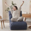 Chaise longue rembourrée réglable
