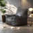 Similicuir gris foncé