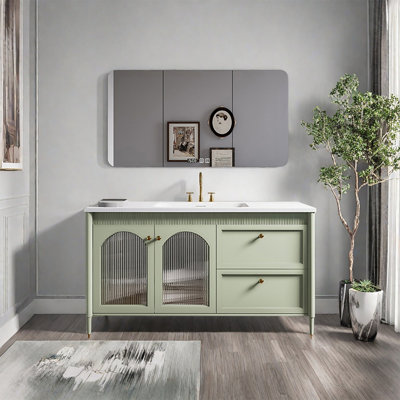 French cream-style bathroom cabinet