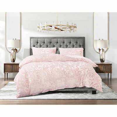 Solid Colour Duvet Cover Set with Pillowcases