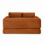 Canapé-lit pliant convertible 2-en-1, canapé-lit en velours côtelé avec 2 * coussins, causeuse modulaire rembourrée et désossée avec lit escamotable, canapé-lit pliant modulaire pour le salon-1036431497
