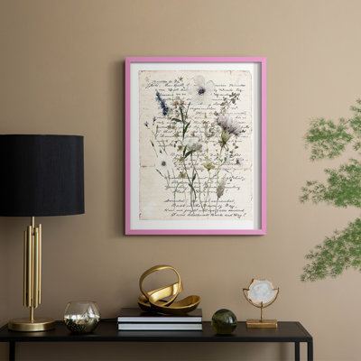 «Flea Market Botanical II», reproduction encadrée - bois massif