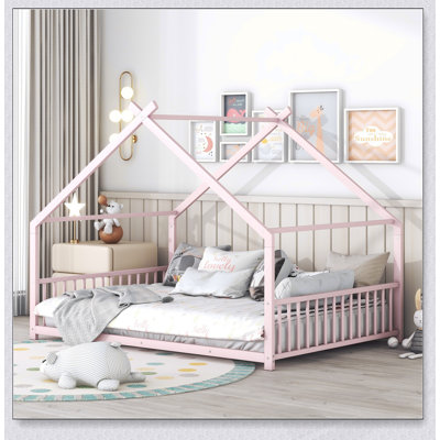 Lit robuste en métal au design unique, parfait pour l'imagination des enfants et un sommeil confortable