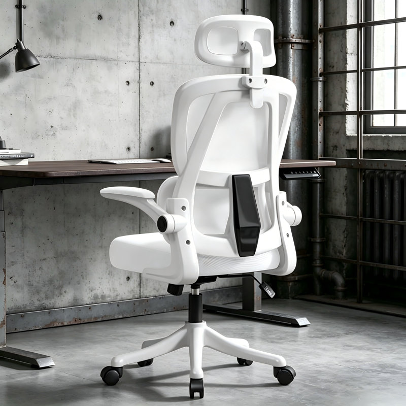 Fauteuil de bureau en maille à haut dossier XUEGW, Blanc