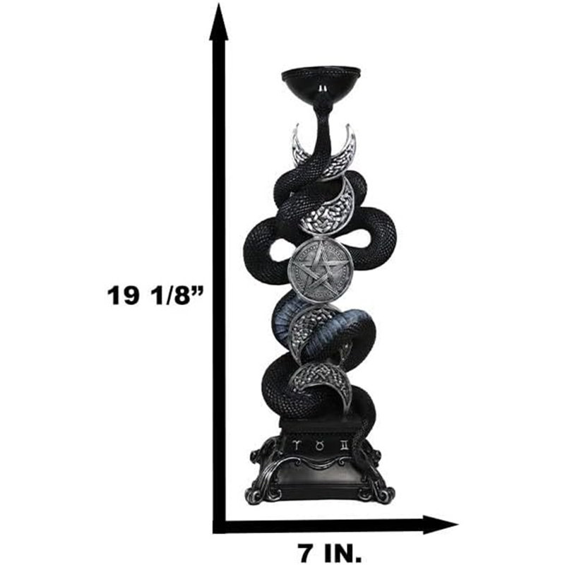Kapun 19.25'' H Polyresin Tabletop Taper