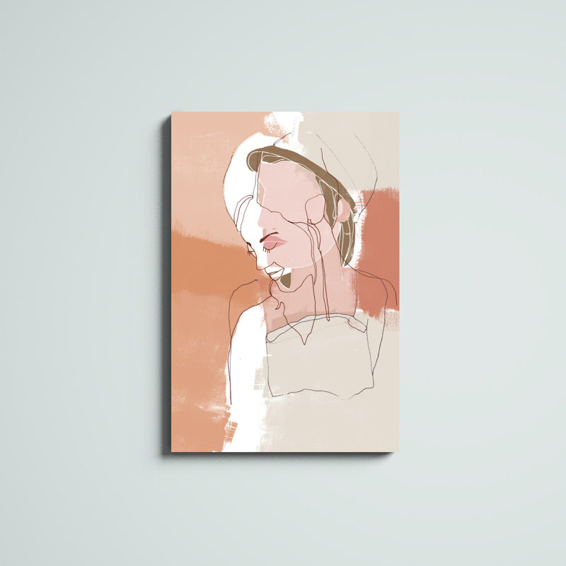 Peinture sur toile, "Painted Contour Portraits II", H 36 po x l 24 po