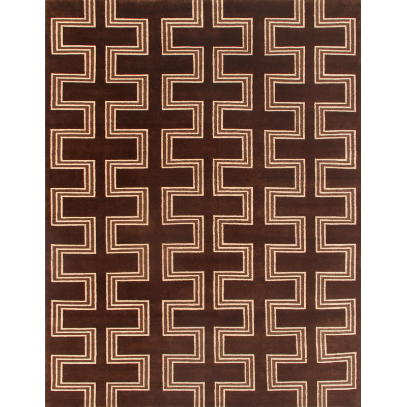Ralph Lauren Turning Path Wool Geometric Rug, Rectangle 9' x 12'