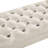 Velvet Button Bench For Bedroom - Wood Construction And   With Storage Buttons Solid-431242226