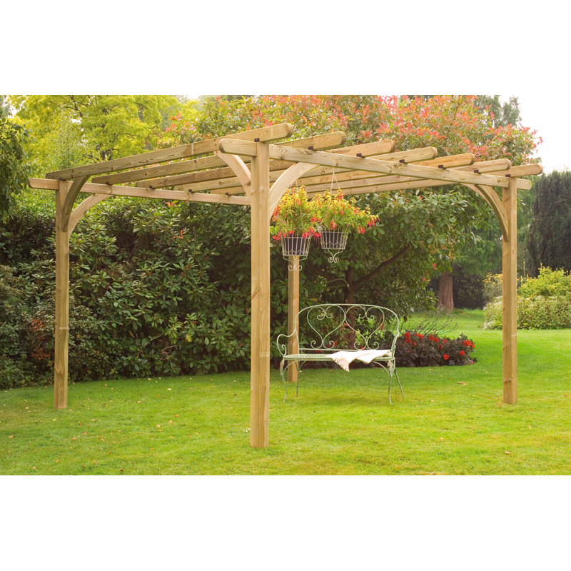 Ultima Pergola, 279 cm H x 358 cm W x 358 cm D