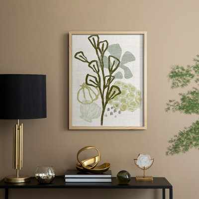 Coral Blockprint II  Framed Print - Solid Wood