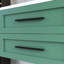 Meuble-lavabo mural simple 36 po vert avec lavabo intégré en céramique 36 po