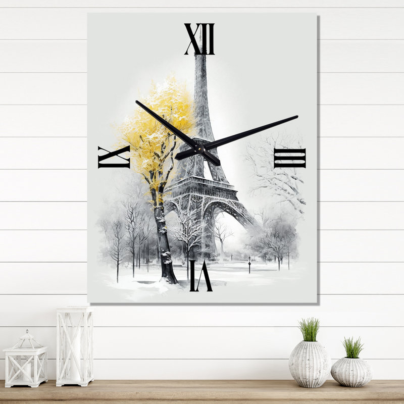 Jannina - Horloges murales paysage romantique, H 32 po x l 24 po x P 1 po