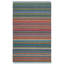 Margolis Hand Woven Viscose/Cotton Striped Rug in Blue/Orange-29209347