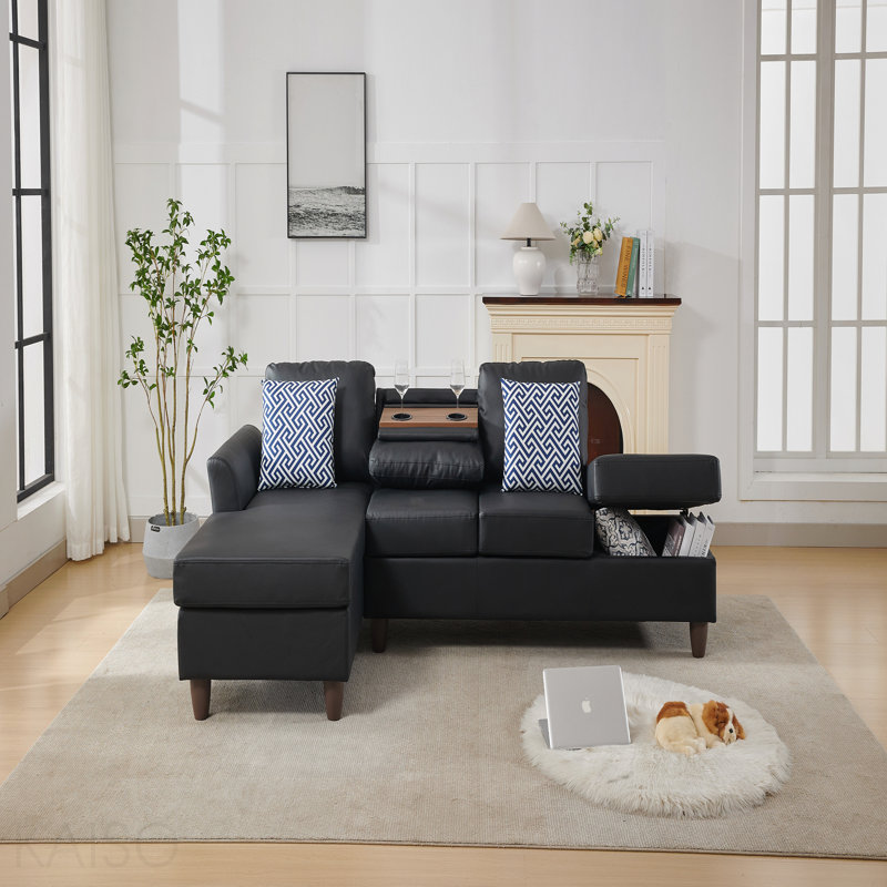 Unités de rangement cachées et coussins décoratifs assortis pour maisons modernes
