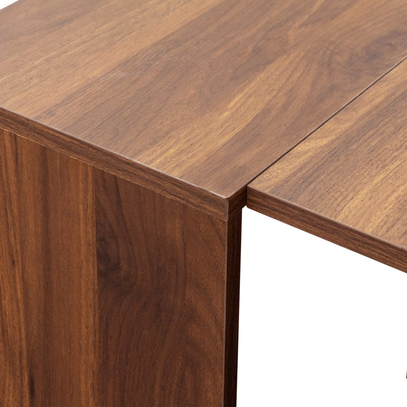 Multifunctional Extendable Console Table, Walnut