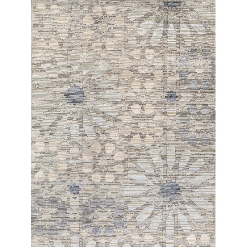 Canterbury Hand-Knotted High-Quality Gray Area Rug
