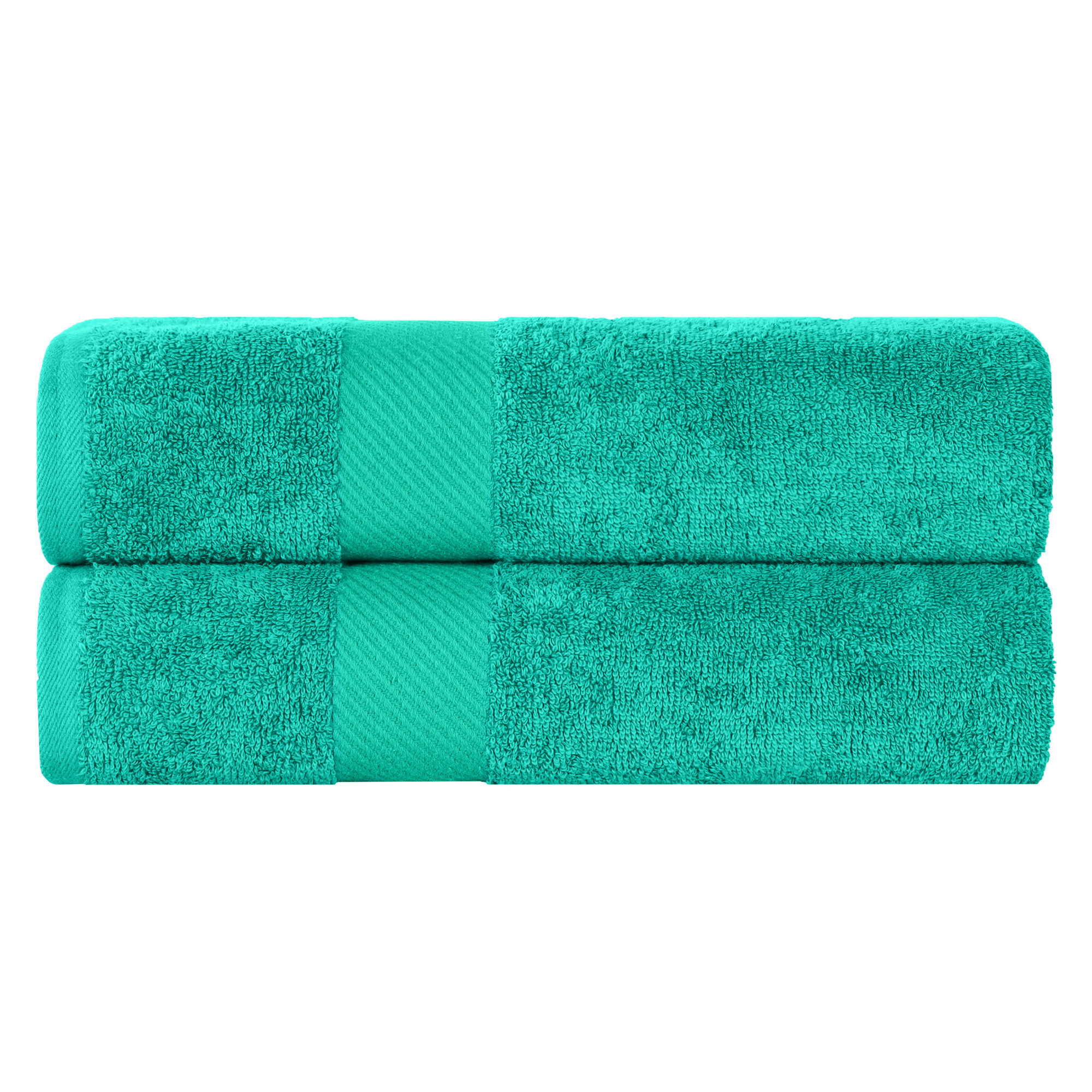 Rei Certified Egyptian Cotton Medium Weight Solid Luxury 2 Piece Bath Sheet Set, Sea Green