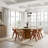 Round Extendable Wood Dining Table