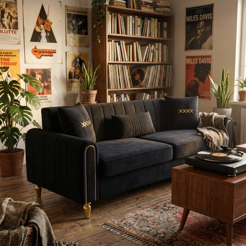Sofa 3 places (noir)