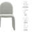 Junia Boucle Upholstered Arch Armless Dining Chair-109758087
