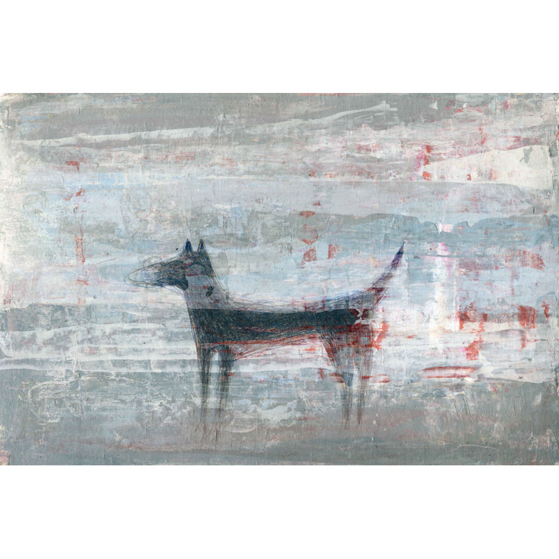 «Dark Dog», reproduction d'art sur toile tendue, H 20 po x l 30 po x P 1,5 po