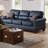 Bonded Leather 2Pc Sofa Set Sofa And Loveseat Living Room Furniture