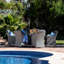 Sofia 8 Seat Oval Firepit Dining Set