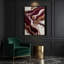 Abstrait art fluide sur toile rouge 81-1265981354