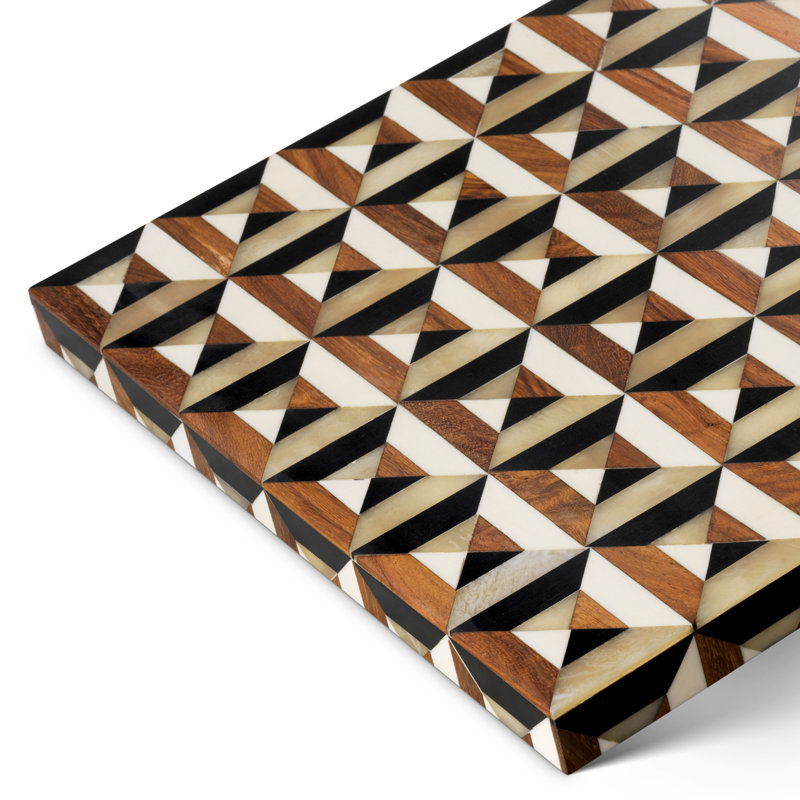 Box Marwood Brown Black White, 2.17" H x 15.94" W x 12.01" D