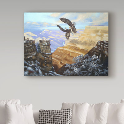 «Eagles» par Ferhart, reproduction d'art sur toile tendue