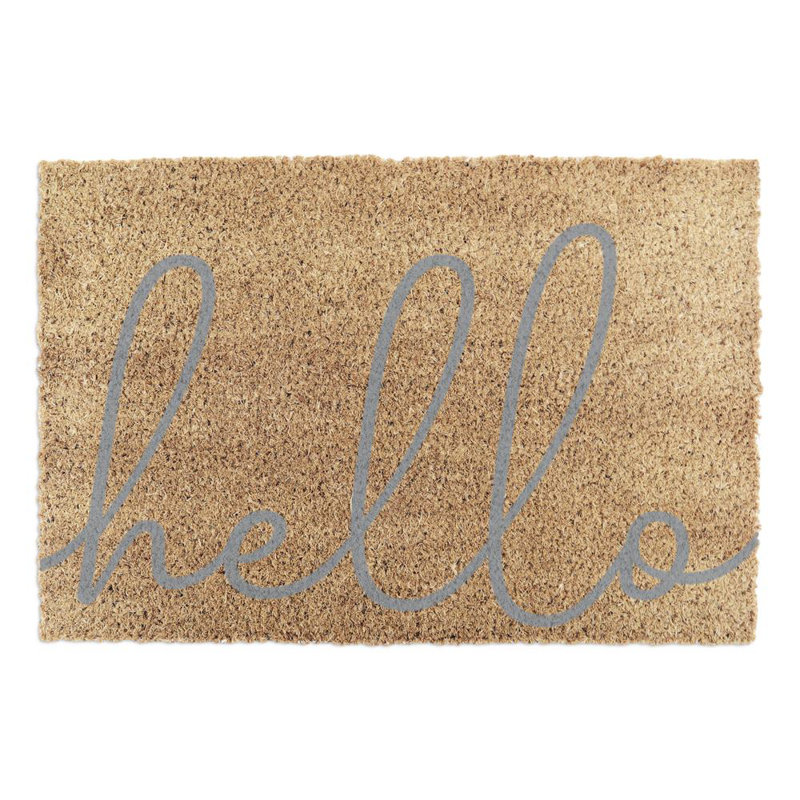 Bettencourt Kitchen Mat, Grey/Orange