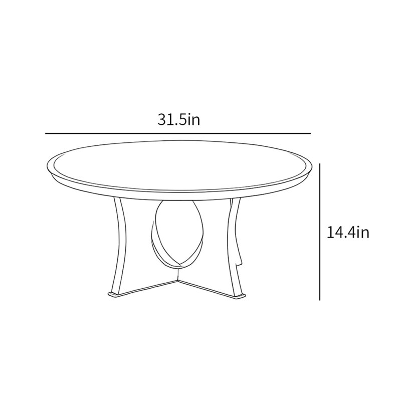 Table basse de style rétro Creative Home