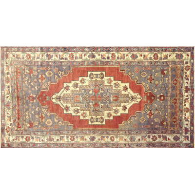 One-of-a-Kind 5'5" X 10'3" 1960s Wool Area Rug in