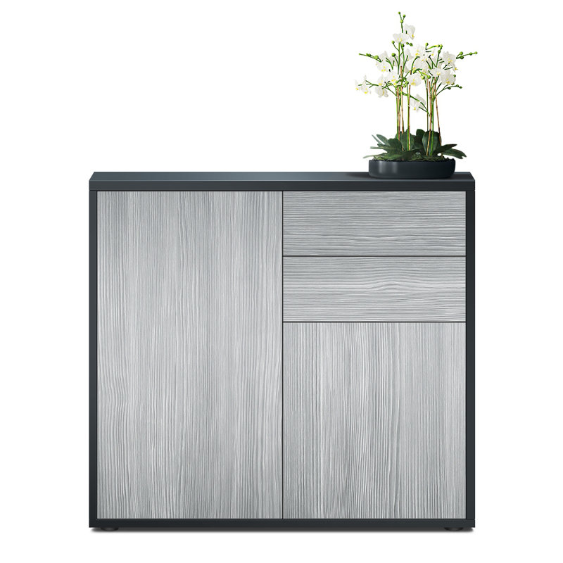 Sideboard Mcdevitt, Black (Matt)/Avola Anthracite
