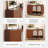 Simple Solid Wood and Rattan Shoe Cabinet for Home Use