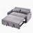 Pull Out Sleep Sofa Bed Loveseats Sofa Couch with Adjsutable Backrest, Storage Pockets-644246618