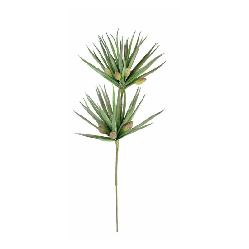 Green Foam Palm Leaf Arrangement with Buds