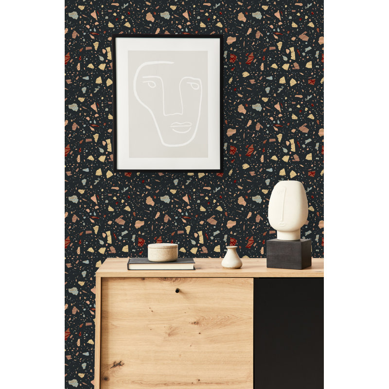 Panneau de papier peint Raian, L 18,75 po x l 25 po, Vinyle