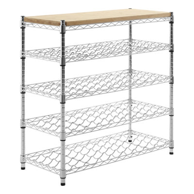 Eversole Floor Wine Bottle Rack in Natural