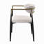 Ensemble de 2 chaises d'appoint Jaramillo en lin beige et finition noire-924441463