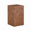 Table basse d'appoint en placage de noyer et en panneau de fibres à densité moyenne de qualité supérieure, 11,8 po x 11,8 po x 19,7 po, aucun article supplémentaire inclus-623628020
