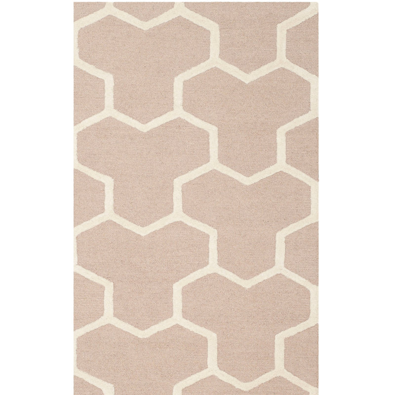 Tapis en laine touffeté à la main Ellicott, Carré 6 pi