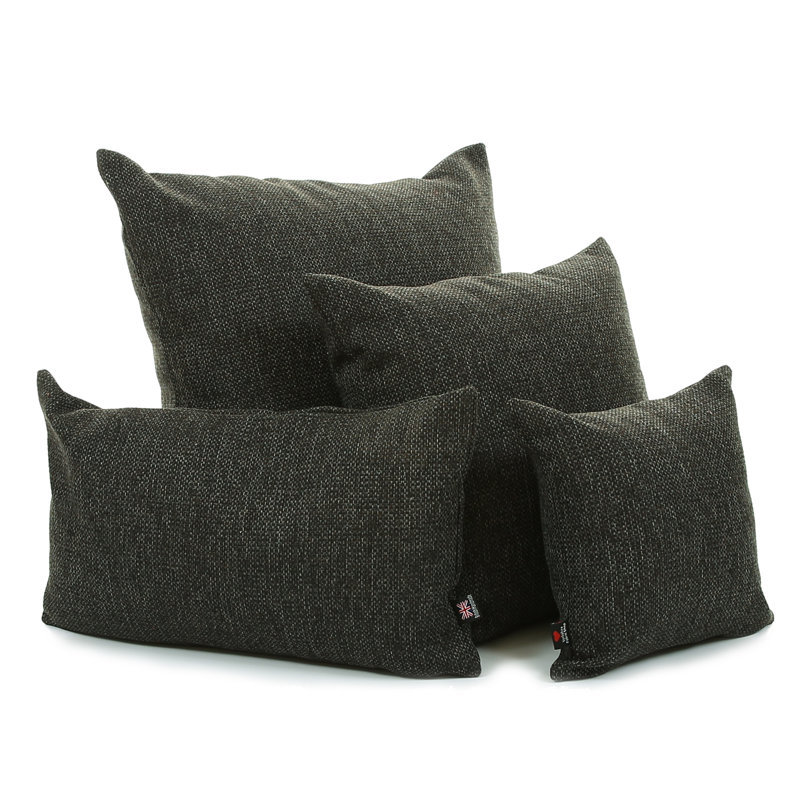 Karen Square Cushion, Large, Grey
