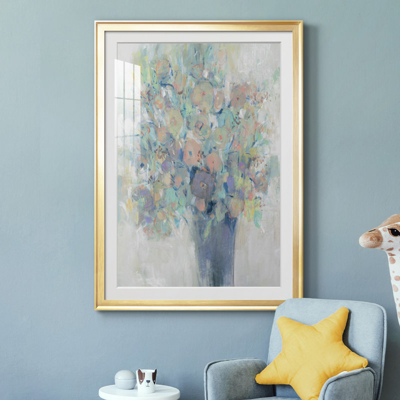 Bouquet II - reproduction de cadre photo, Or, H 30,5 po x l 22,5 po x P 1 po
