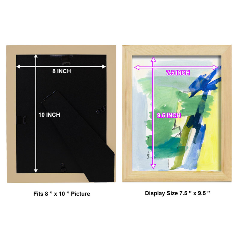 Wicklow III - Imprimé, H 11 po x l 9 po x P 1 po, Papier avec cadre naturel