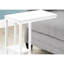 Élément de mobilier de table d'appoint de chambre à coucher - stratifié blanc