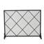 Pare-étincelles classique, conception à panneau simple en treillis de diamant avec filet durable et support robuste, parfait pour la protection du foyer