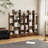 Industrial Style Bookshelf With 2 Drawers And 12 Open Shelves Ideal For Displaying And Organizing Your Belongings